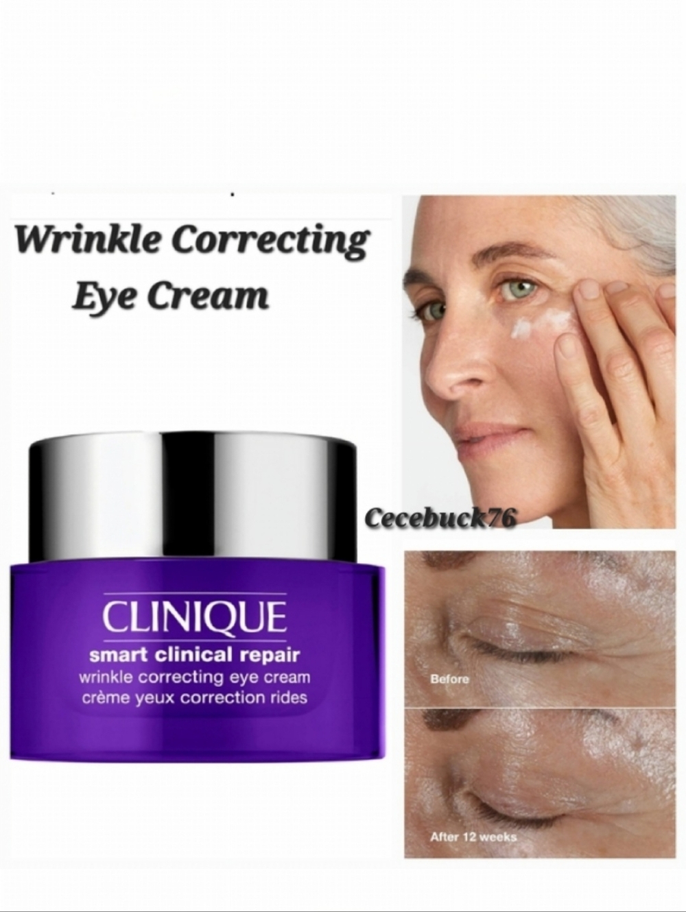 🌺Clinique Smart Clinical Repair Wrinkle Correcting Eye Cream